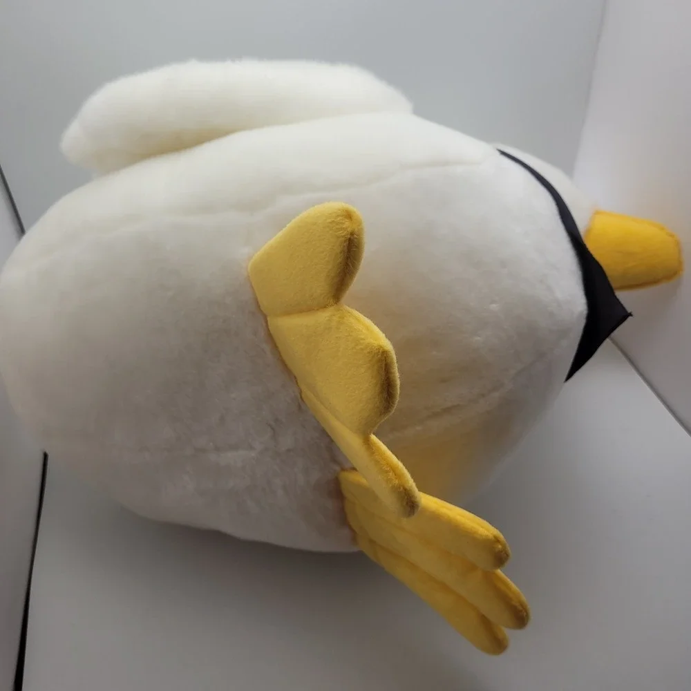 AFLAC Duck Talking Plush Stuffed Animal Jumbo Huge Blue Bandana working
